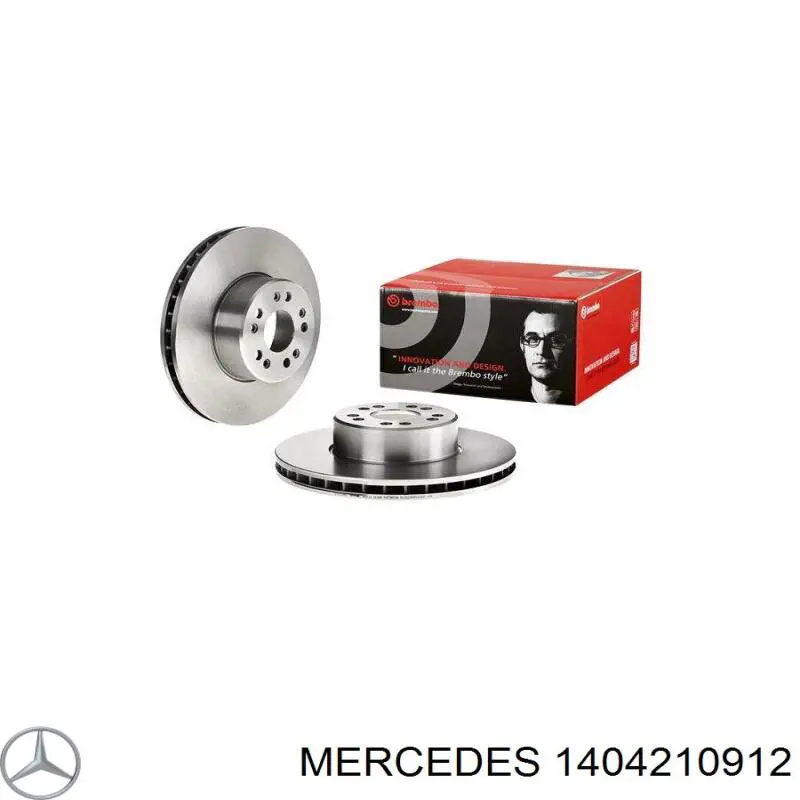 1404210912 Mercedes disco de freno delantero