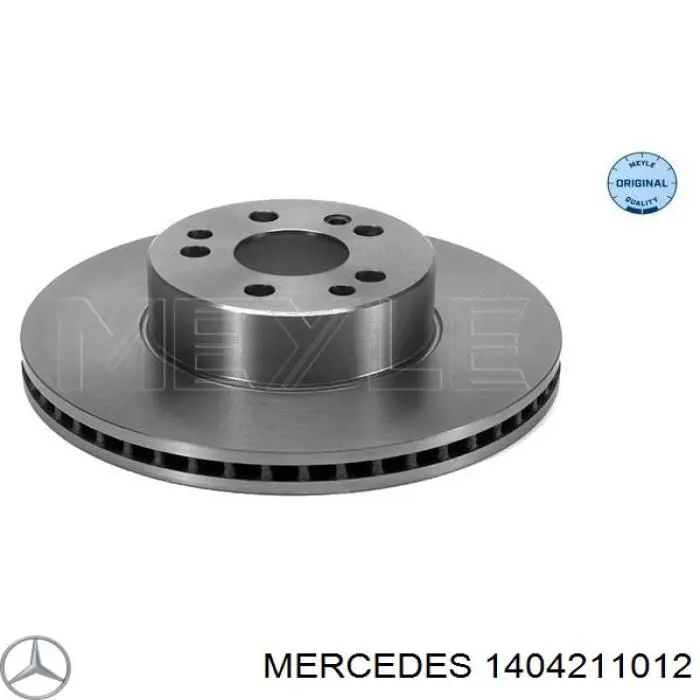 1404211012 Mercedes disco de freno delantero
