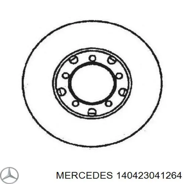 140423041264 Mercedes disco de freno trasero