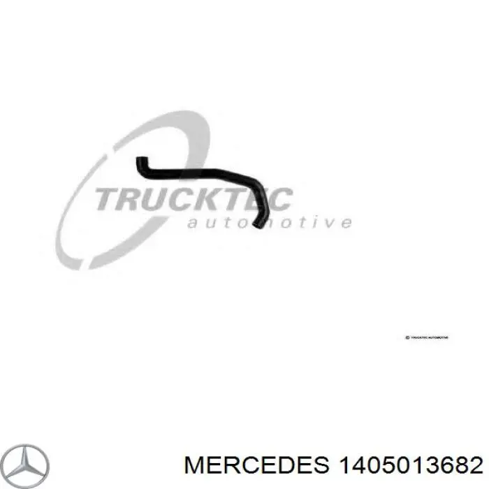 140 501 36 82 Mercedes manguera refrigerante para radiador inferiora