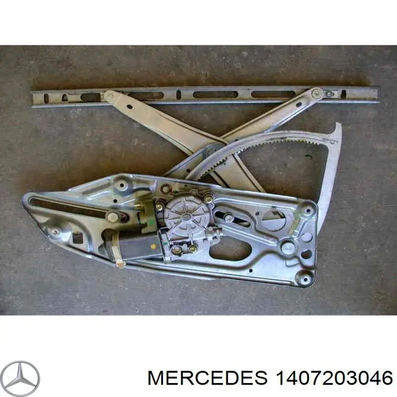 1407203046 Mercedes mecanismo de elevalunas, puerta delantera derecha