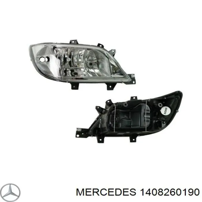 1408260190 Mercedes cristal de faro izquierdo