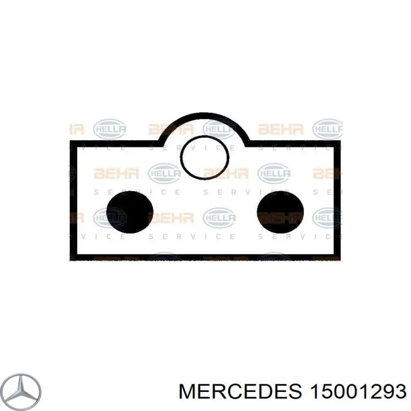 15001293 Mercedes ventilador (rodete +motor refrigeración del motor con electromotor, izquierdo)