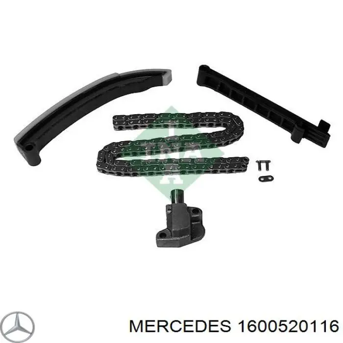 1600520116 Mercedes carril de deslizamiento, cadena de distribución derecho