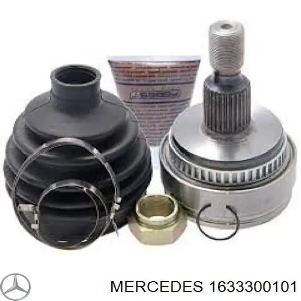 1633300101 Mercedes árbol de transmisión delantero izquierdo