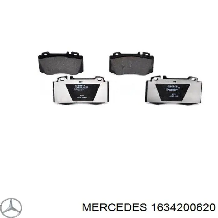 1634200620 Mercedes pastillas de freno delanteras