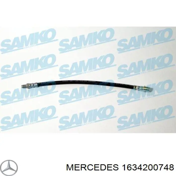 1634200748 Mercedes tubo flexible de frenos trasero