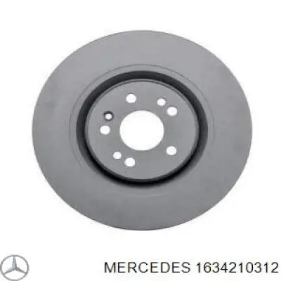 1634210312 Mercedes disco de freno delantero