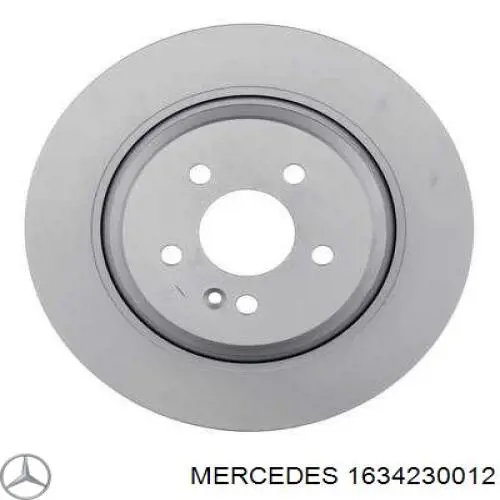 1634230012 Mercedes disco de freno trasero