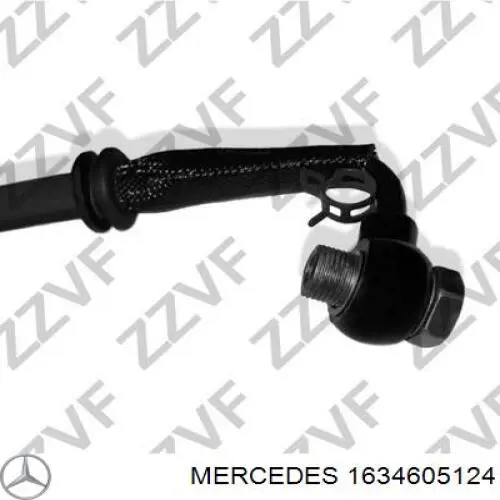 1634605124 Mercedes manguera hidráulica, dirección, de mecanismo dirección a radiador