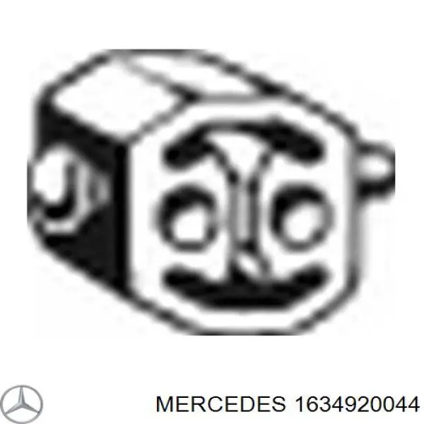 1634920044 Mercedes soporte, silenciador