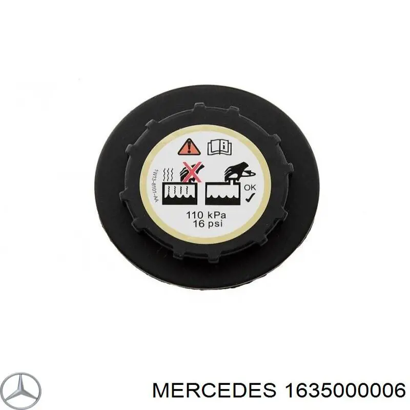 1635000006 Mercedes tapón, depósito de refrigerante