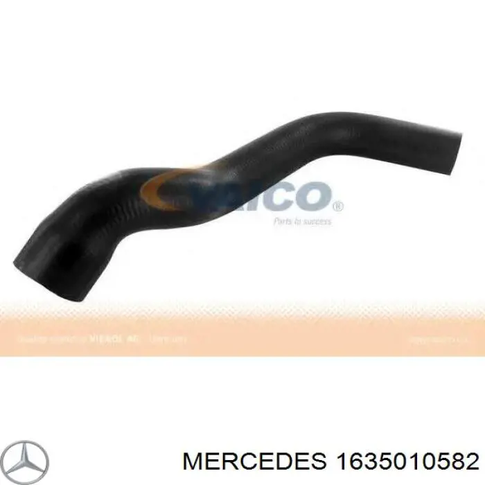 1635010582 Mercedes manguera refrigerante para radiador inferiora