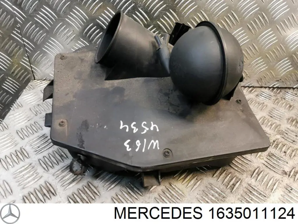 Tubo flexible de aire de sobrealimentación Mercedes 1635011124