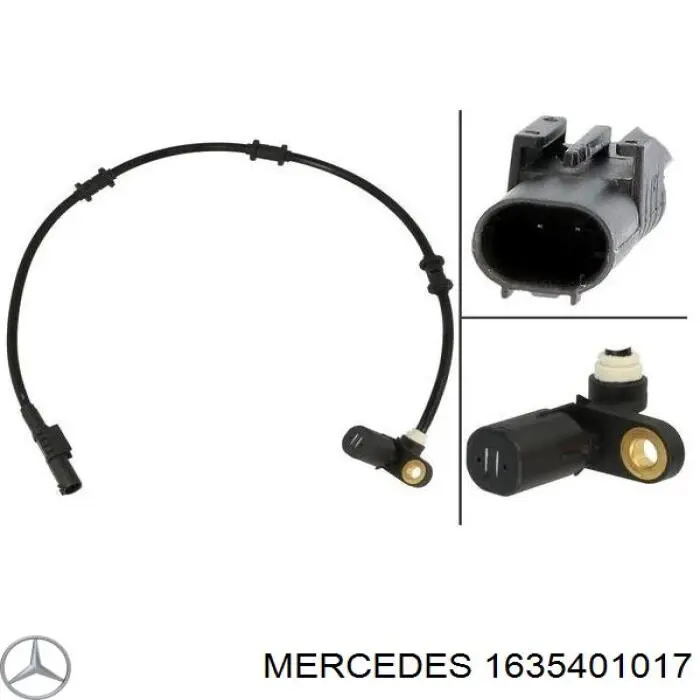 1635401017 Mercedes sensor abs trasero izquierdo