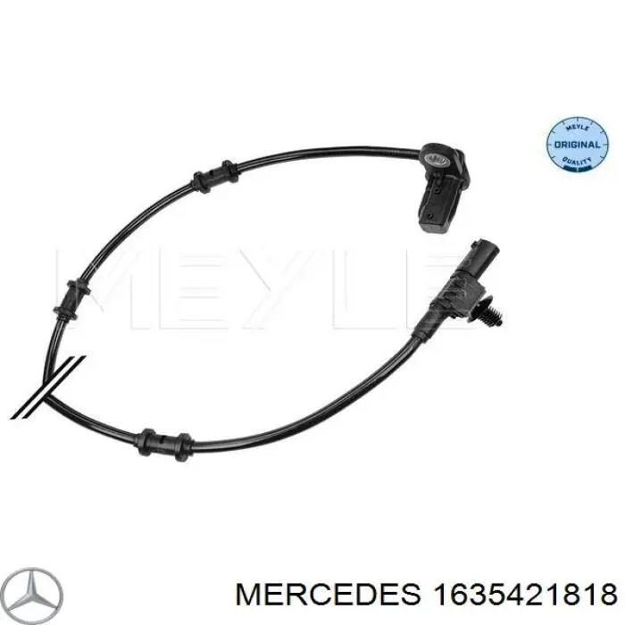Sensor ABS delantero izquierdo 1635421818 Mercedes