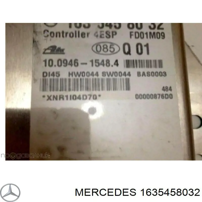 1635458032 Mercedes Módulo de control de ESP