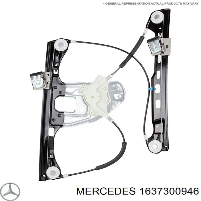 1637300946 Mercedes mecanismo de elevalunas, puerta trasera izquierda