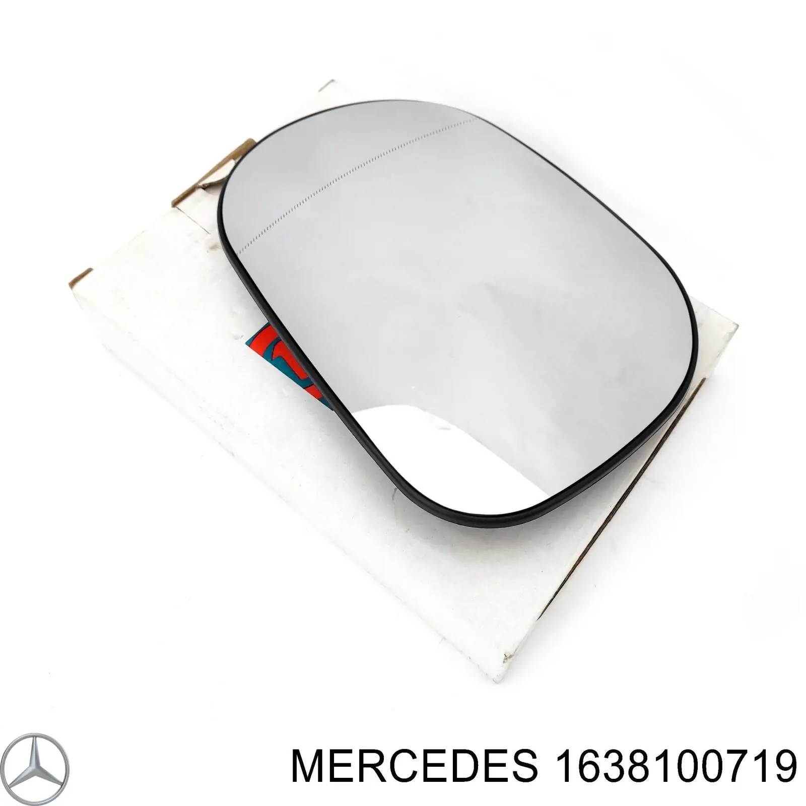 1638100719 Mercedes cristal de espejo retrovisor exterior izquierdo