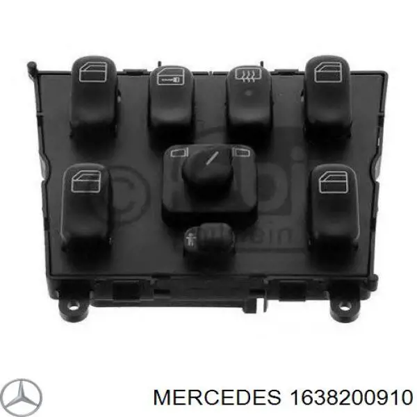 1638200910 Mercedes unidad de control elevalunas consola central