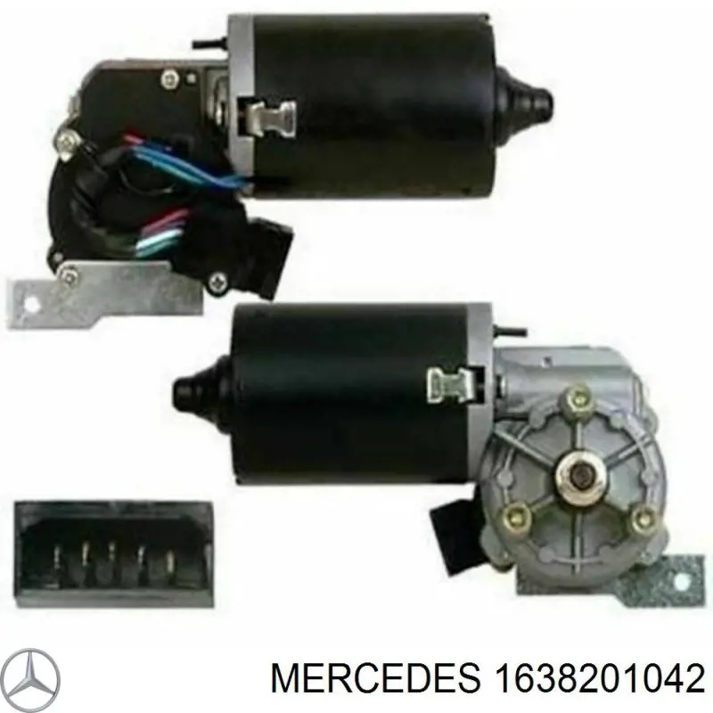 1638201042 Mercedes motor del limpiaparabrisas del parabrisas