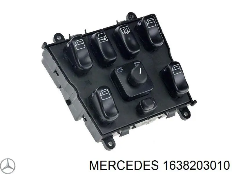 1638203010 Mercedes unidad de control elevalunas consola central