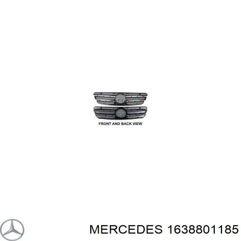 1638801185 Mercedes rejilla de radiador