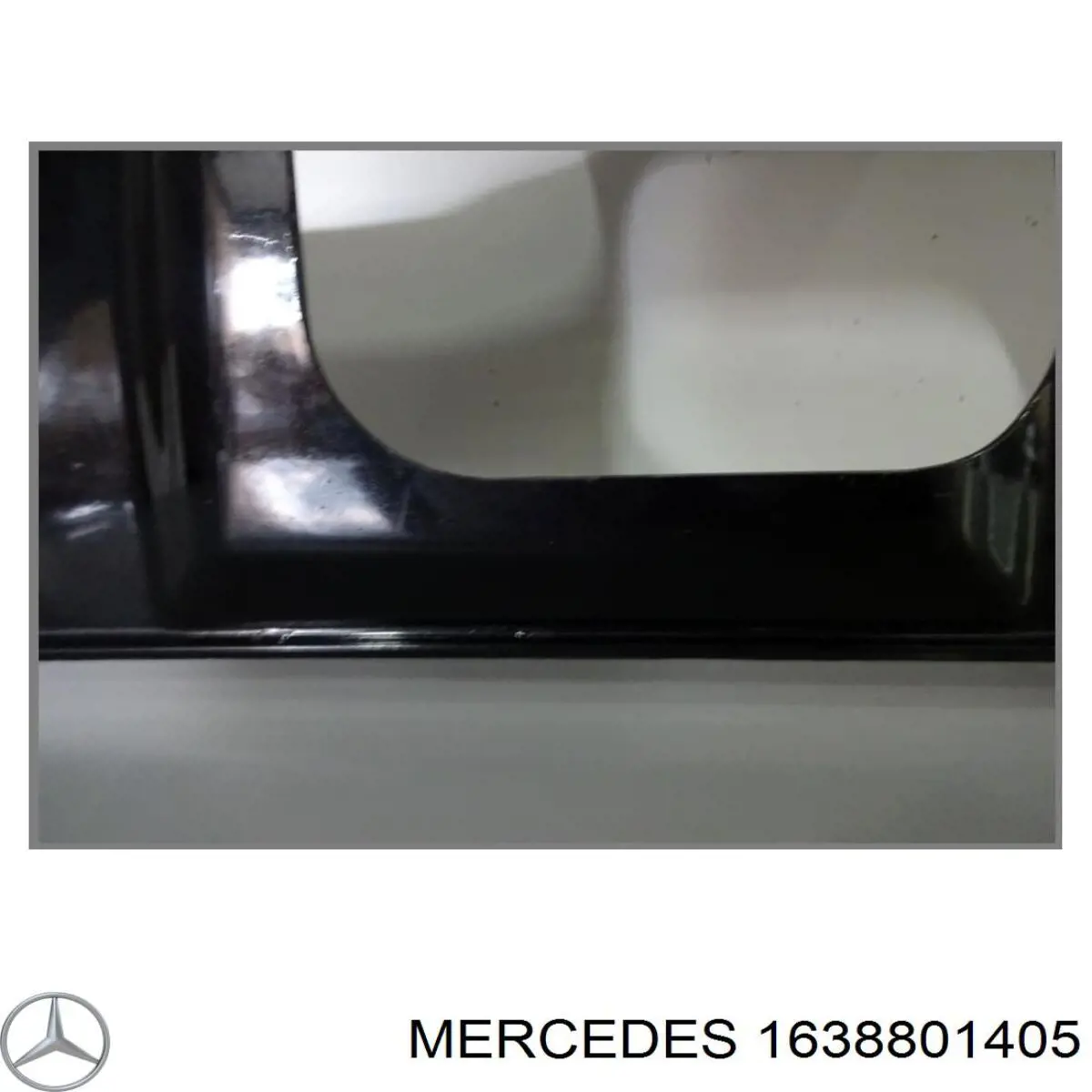 A16388014059999 Mercedes cobertura de parachoques, enganche de remolque, trasera