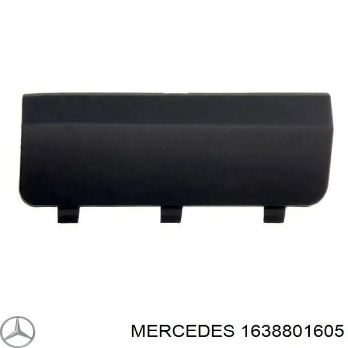 A16388016059999 Mercedes cobertura de parachoques, enganche de remolque, trasera