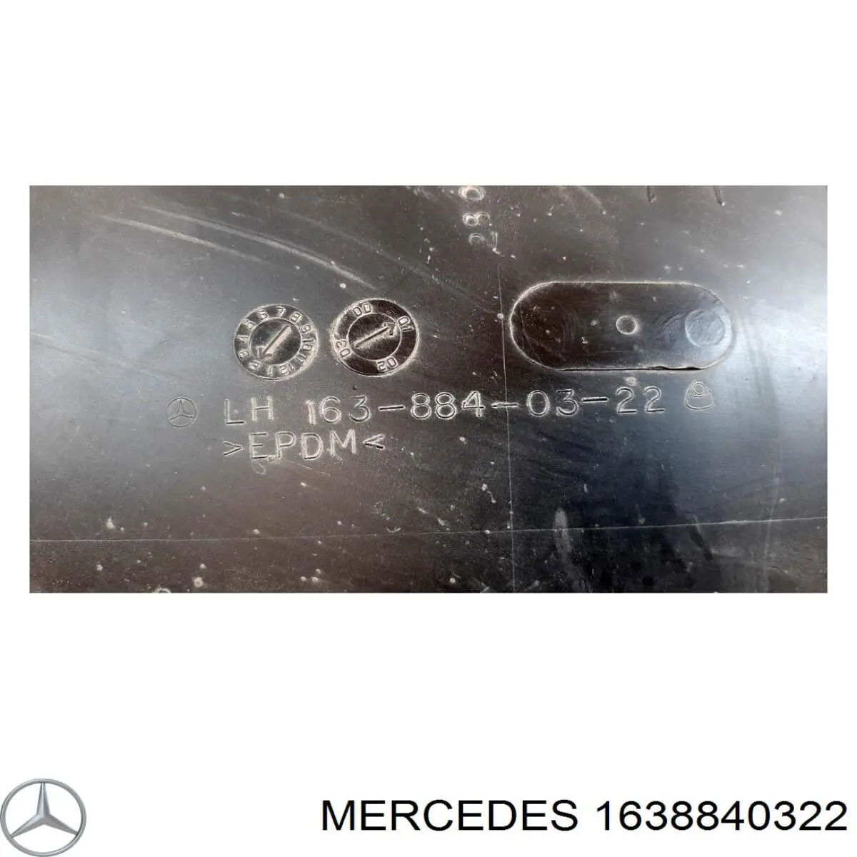 Paso de rueda trasera, izquierdo para Mercedes ML/GLE (W163)