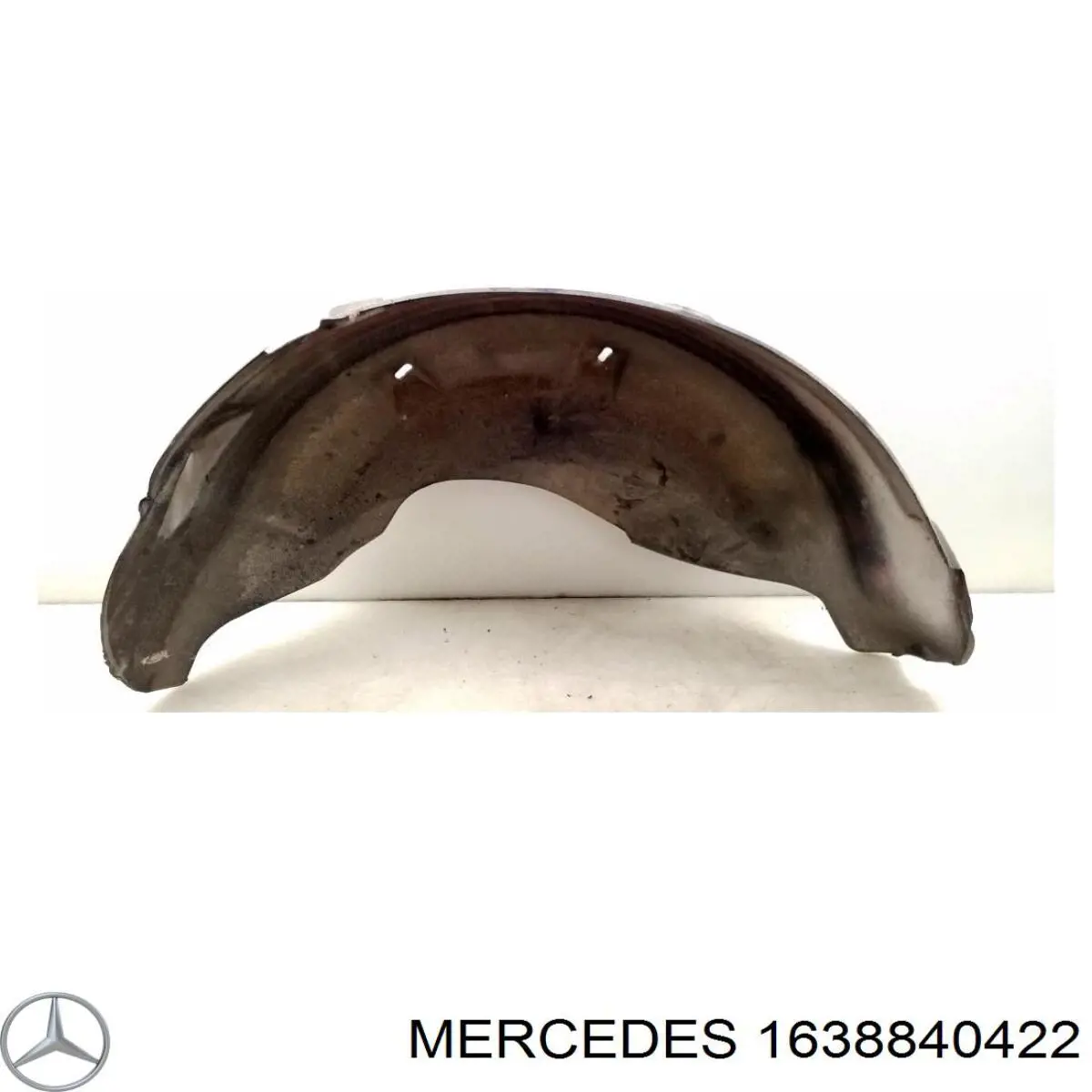 1638840422 Mercedes guardabarros interior, aleta trasera, derecho