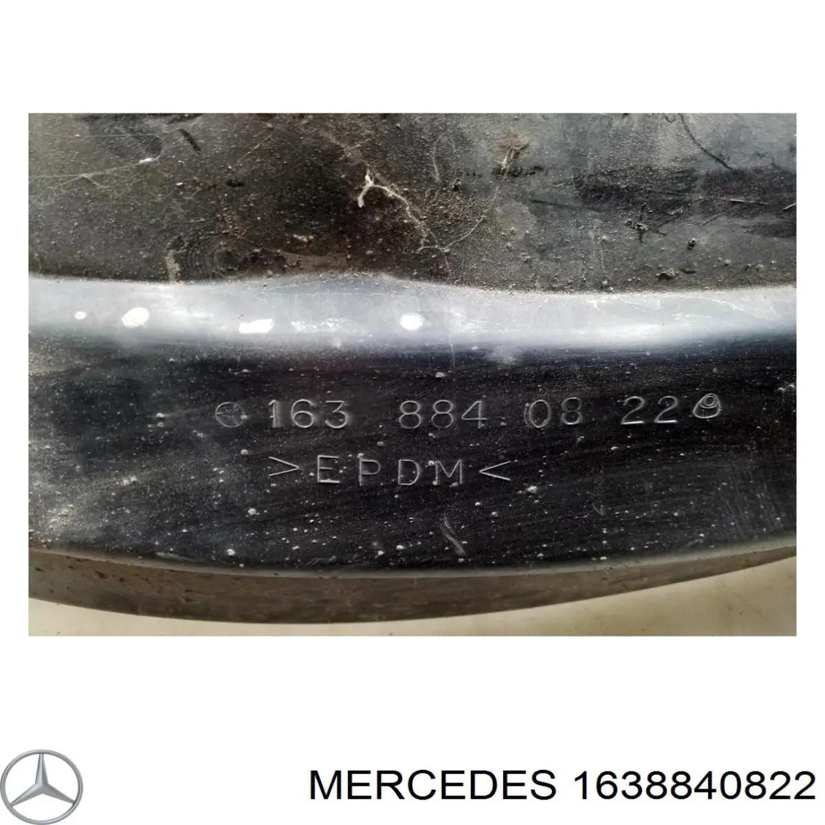 1638840822 Mercedes guardabarros interior, aleta delantera, derecho