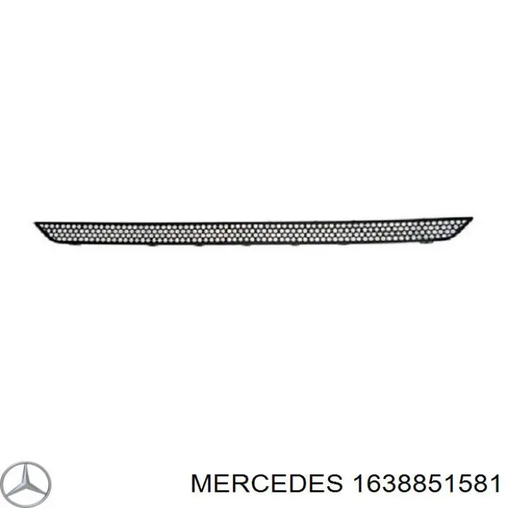 1638851581 Mercedes rejilla de ventilación, parachoques delantero