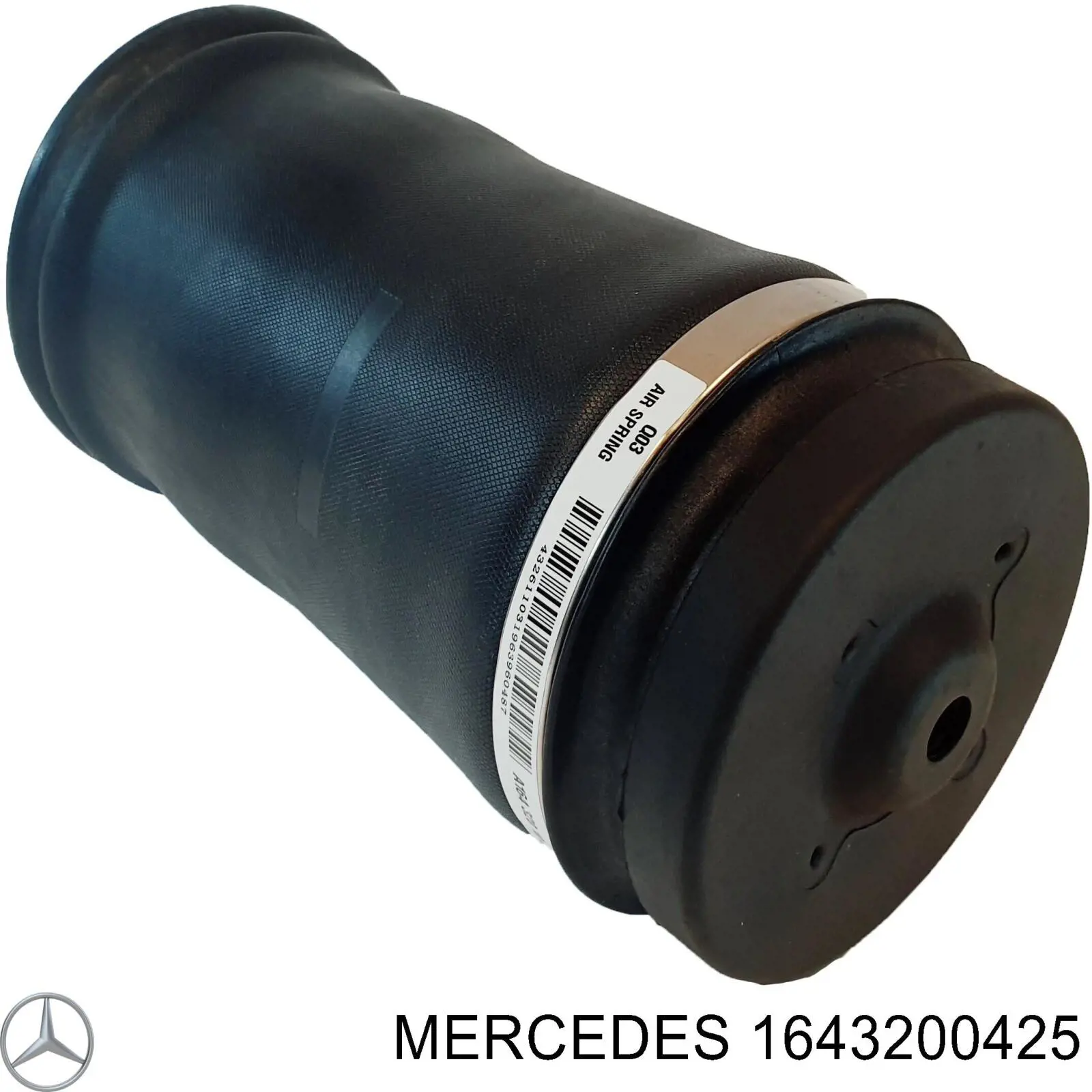 1643200425 Mercedes muelle neumático, suspensión, eje trasero