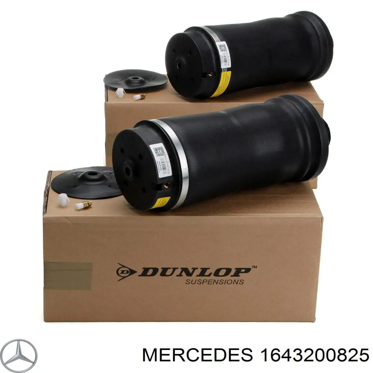 1643200825 Mercedes muelle neumático, suspensión, eje trasero