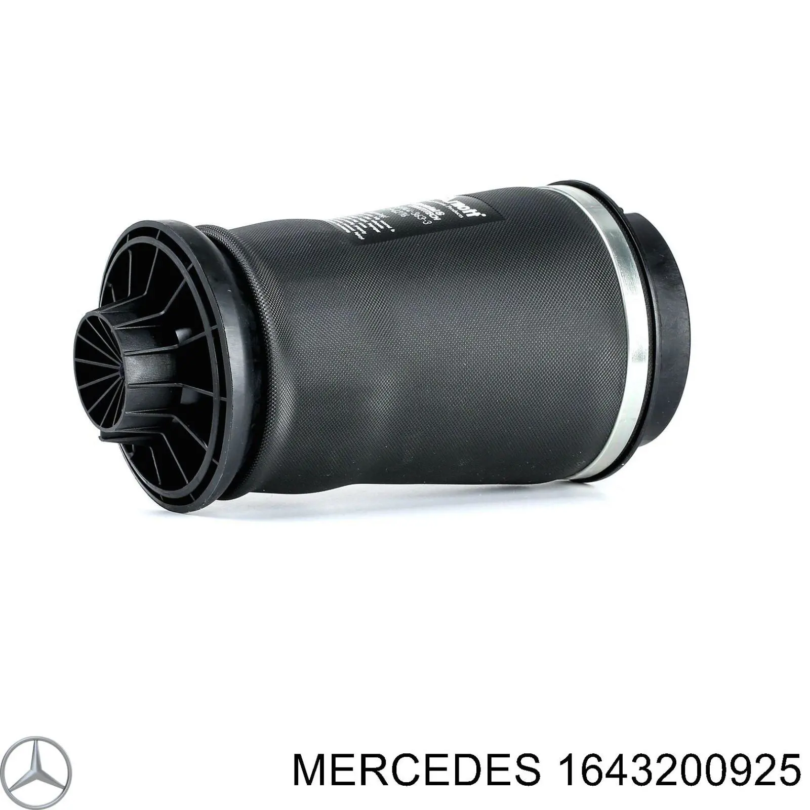 1643200925 Mercedes muelle neumático, suspensión, eje trasero