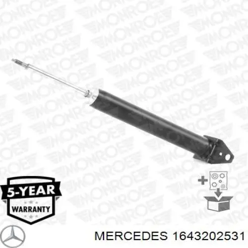 1643202531 Mercedes amortiguador trasero