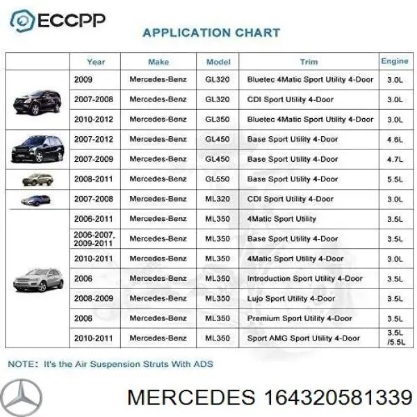 Comprar 164320581339 Mercedes Amortiguador