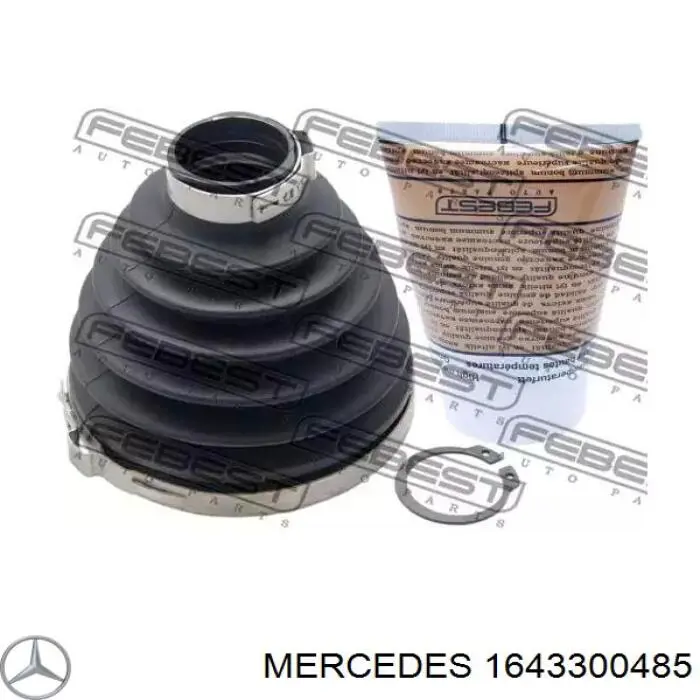 1643300485 Mercedes fuelle, árbol de transmisión delantero interior derecho