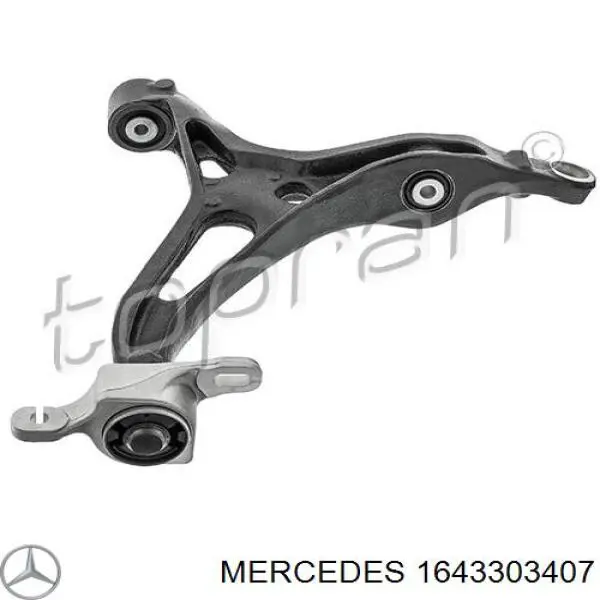Brazo inferior izquierdo de la suspensión delantera Mercedes 1643303407 precio, desde 148,81 EUR