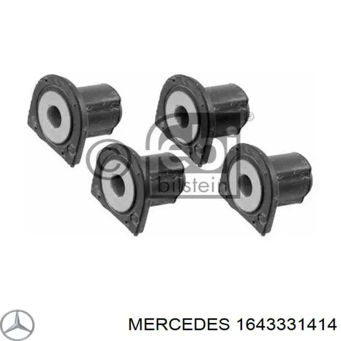 1643331414 Mercedes Silentblock del soporte delantero del diferencial trasero