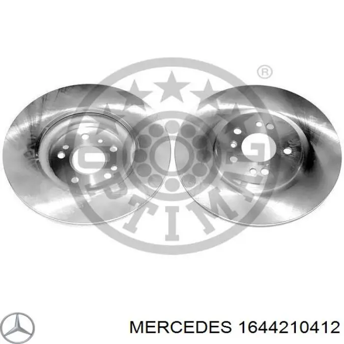 1644210412 Mercedes disco de freno delantero