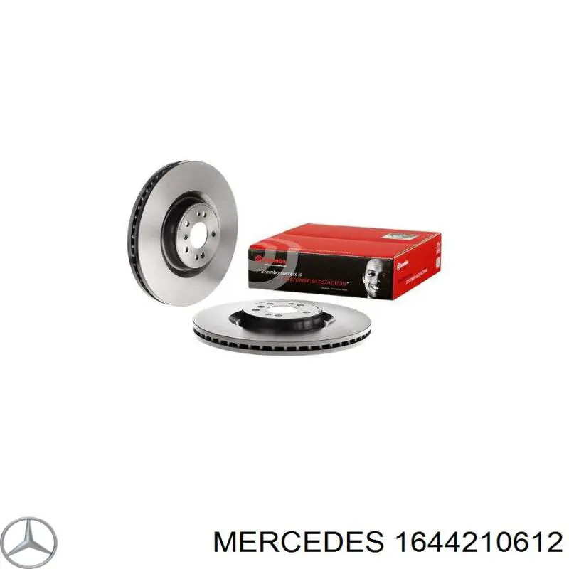 1644210612 Mercedes disco de freno delantero