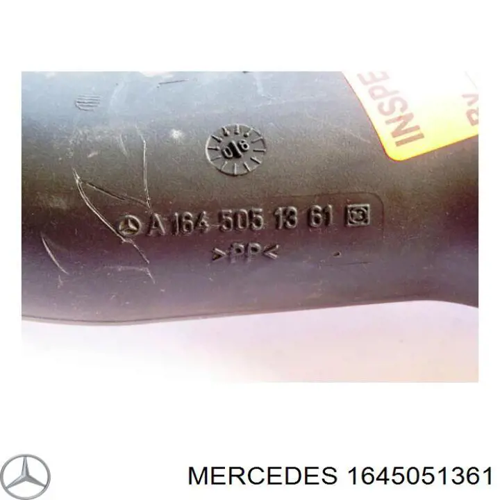 1645051361 Mercedes tubo flexible de aspiración, salida del filtro de aire