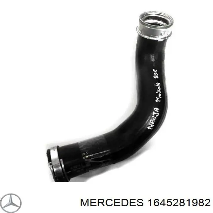 1645281982 Mercedes tubo flexible de aire de sobrealimentación izquierdo