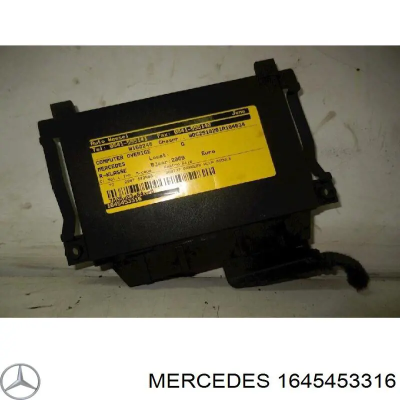 1645453316 Mercedes unidad de control, auxiliar de aparcamiento