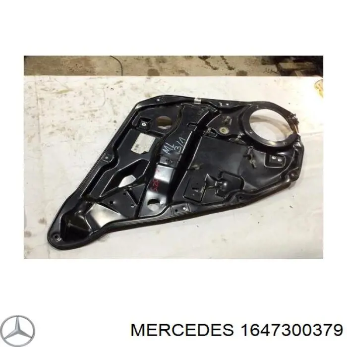 1647300379 Mercedes mecanismo de elevalunas, puerta trasera izquierda