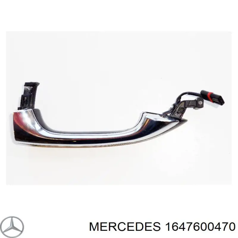 1647600470 Mercedes tirador de puerta exterior derecho delantero/trasero