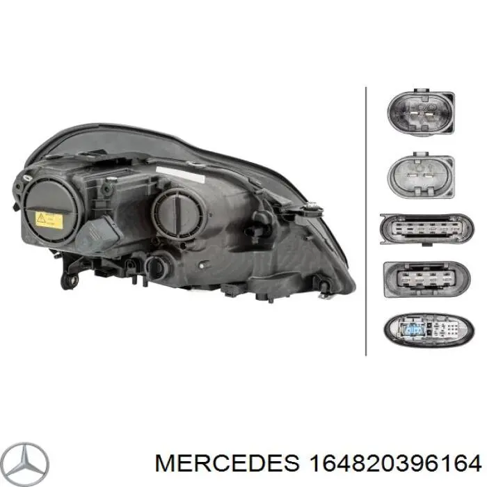 Faro izquierdo 164820396164 Mercedes