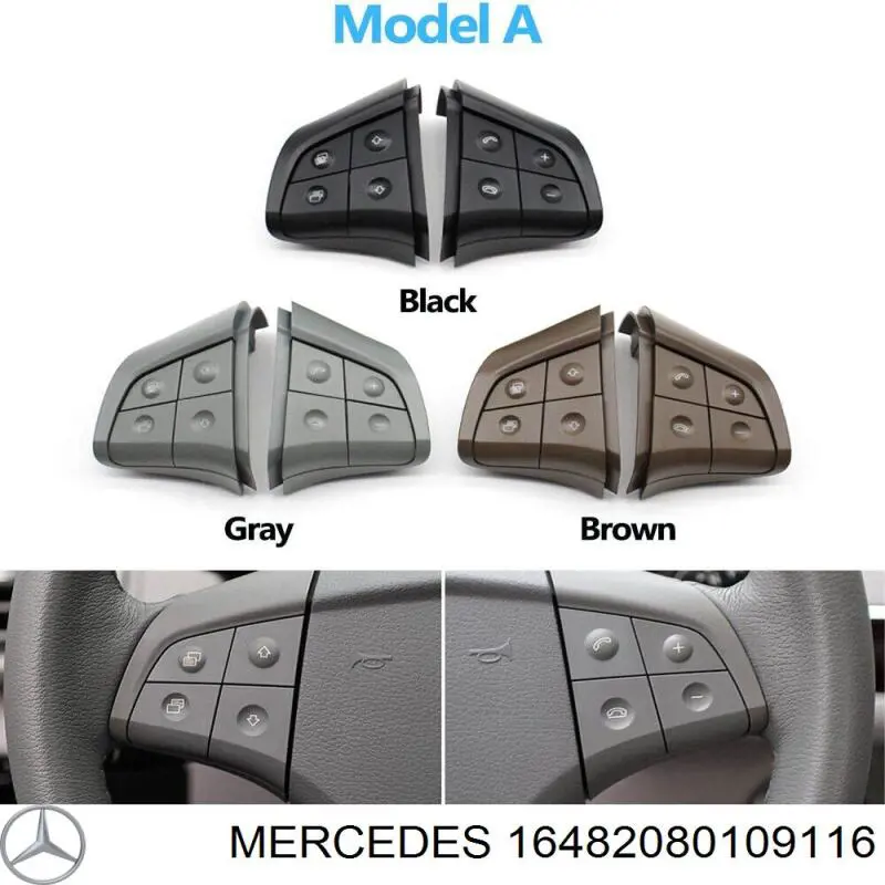 Módulo de interruptores del volante Mercedes A16482080109116 precio, desde 68,24 EUR